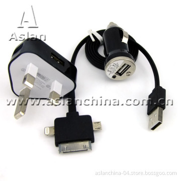Multi-Connector Smartphone Charger Kit for iPhone 5'' (AK-051)